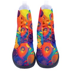 Colorfull Pattern High-top Canvas Sneakers by artworkshop