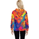 Colorfull pattern Women s Lightweight Drawstring Hoodie View4