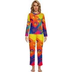 Colorfull Pattern Womens  Long Sleeve Lightweight Pajamas Set by artworkshop