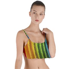  Colorful Illustrations Layered Top Bikini Top 