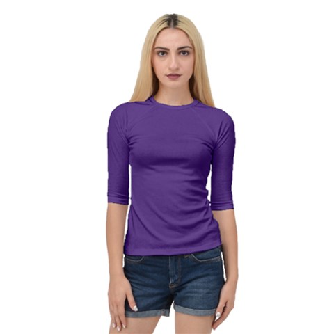 Lavender Twilight Quarter Sleeve Raglan Tee by HWDesign