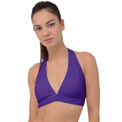 Lavender Twilight Halter Plunge Bikini Top by HWDesign