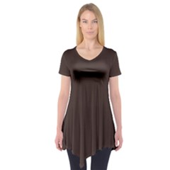 Mahogany Muse Short Sleeve Tunic  by HWDesign