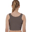 Mahogany Muse Velvet Racer Back Crop Top View2