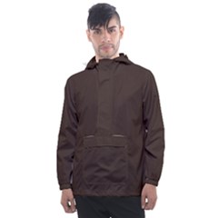 Mahogany Muse Men s Front Pocket Pullover Windbreaker by HWDesign