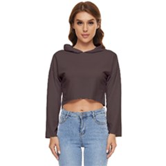 Mahogany Muse Women s Lightweight Cropped Hoodie by HWDesign