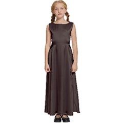 Mahogany Muse Kids  Satin Sleeveless Maxi Dress by HWDesign