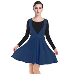 Sapphire Elegance Plunge Pinafore Dress by HWDesign