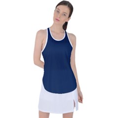 Sapphire Elegance Racer Back Mesh Tank Top by HWDesign