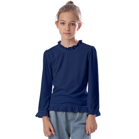 Sapphire Elegance Kids  Frill Detail Tee by HWDesign