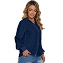 Sapphire Elegance Women s Long Sleeve Button Down Shirt View3