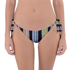 Pencil Colorfull Pattern Reversible Bikini Bottom