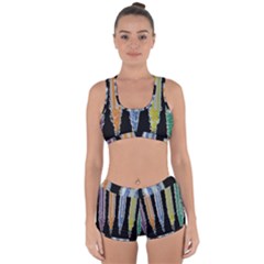 Pencil Colorfull Pattern Racerback Boyleg Bikini Set by artworkshop