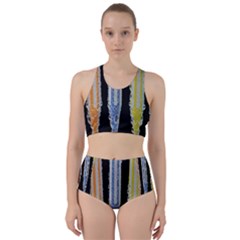 Pencil Colorfull Pattern Racer Back Bikini Set by artworkshop