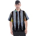 Pencil colorfull pattern Men s Short Sleeve Shirt View1