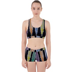 Pencil Colorfull Pattern Work It Out Gym Set by artworkshop