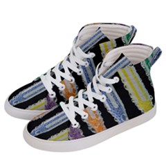 Pencil Colorfull Pattern Women s Hi-top Skate Sneakers by artworkshop