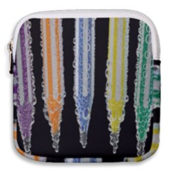 Pencil Colorfull Pattern Mini Square Pouch by artworkshop