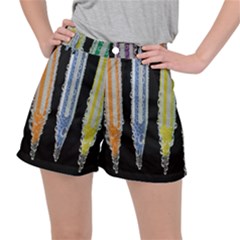 Pencil Colorfull Pattern Ripstop Shorts by artworkshop