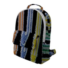 Pencil Colorfull Pattern Flap Pocket Backpack (large) by artworkshop