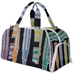 Pencil Colorfull Pattern Burner Gym Duffel Bag by artworkshop