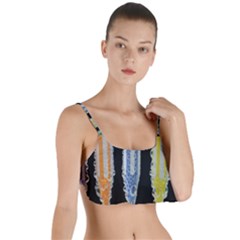 Pencil Colorfull Pattern Layered Top Bikini Top  by artworkshop