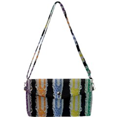 Pencil Colorfull Pattern Removable Strap Clutch Bag by artworkshop