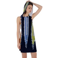 Pencil Colorfull Pattern Racer Back Hoodie Dress by artworkshop