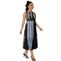 Pencil colorfull pattern Sleeveless Round Neck Midi Dress View3