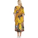 Amazing Arrowtown Autumn Leaves Bow Sleeve Chiffon Midi Dress View4