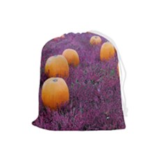  Autumn Decoration Autumn Flowers Autumn Plant Drawstring Pouch (large) by artworkshop