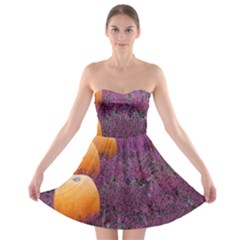  Autumn Decoration Autumn Flowers Autumn Plant Strapless Bra Top Dress by artworkshop