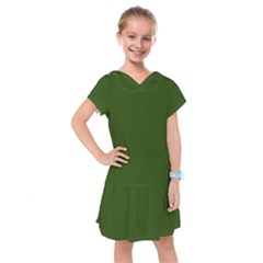 Forest Obsidian Kids  Drop Waist Dress by HWDesign