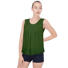 Forest Obsidian Bubble Hem Chiffon Tank Top by HWDesign