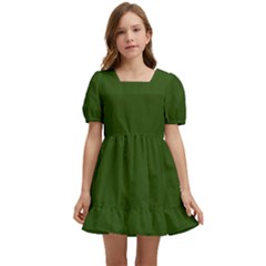 Forest Obsidian Kids  Short Sleeve Dolly Dress by HWDesign