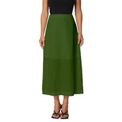 Forest Obsidian Classic Midi Chiffon Skirt