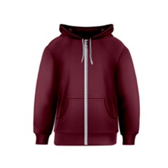 Burgundy Scarlet Kids  Zipper Hoodie by BohoMe