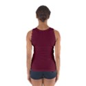 Burgundy Scarlet Sport Tank Top  View2