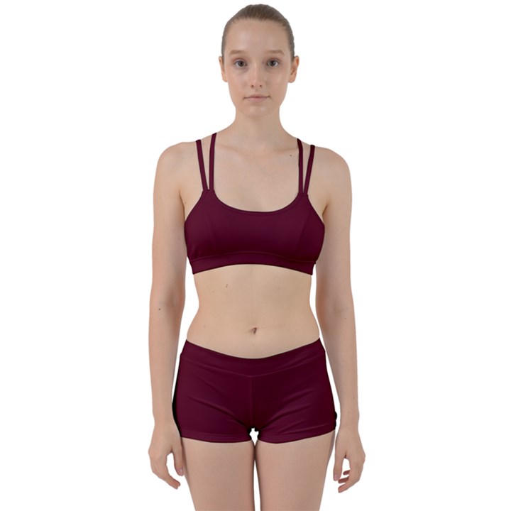 Burgundy Scarlet Perfect Fit Gym Set