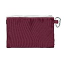 Burgundy Scarlet Canvas Cosmetic Bag (Large) View2