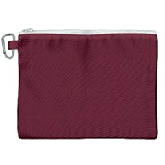 Burgundy Scarlet Canvas Cosmetic Bag (xxl)