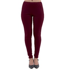 Burgundy Scarlet Lightweight Velour Leggings by BohoMe