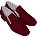 Burgundy Scarlet Women Slip On Heel Loafers View3