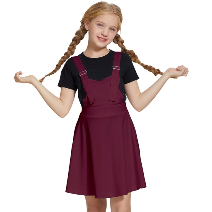 Burgundy Scarlet Kids  Apron Dress