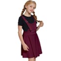 Burgundy Scarlet Kids  Apron Dress View3