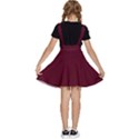 Burgundy Scarlet Kids  Apron Dress View4