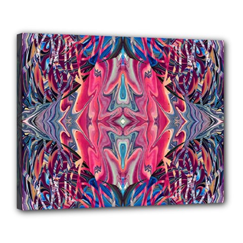 Abstract Arabesque Canvas 20  X 16  (stretched) by kaleidomarblingart