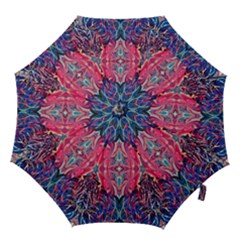 Abstract Arabesque Hook Handle Umbrellas (large) by kaleidomarblingart