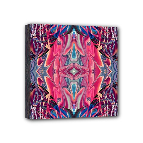 Abstract Arabesque Mini Canvas 4  X 4  (stretched) by kaleidomarblingart