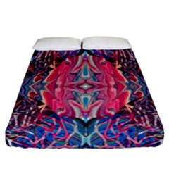 Abstract Arabesque Fitted Sheet (california King Size) by kaleidomarblingart